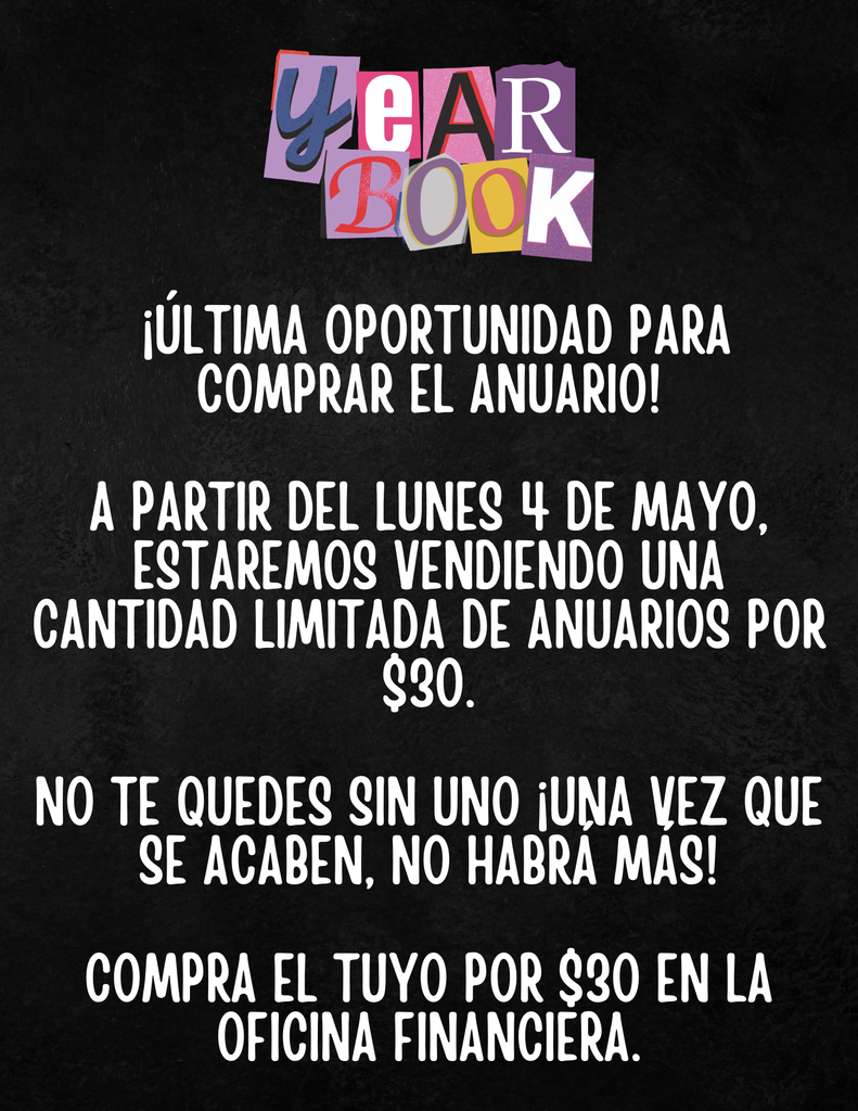Spanish Year Book flier