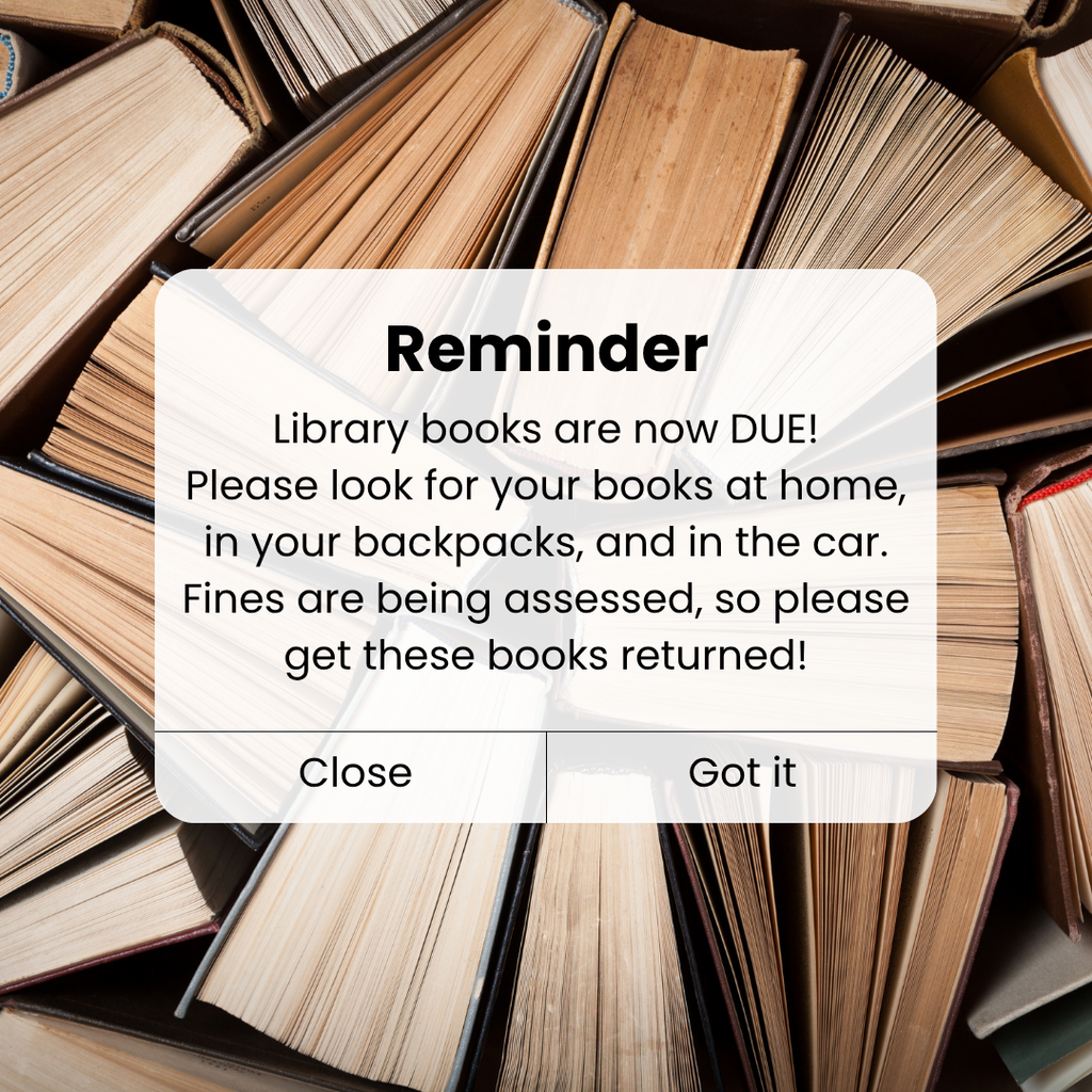 Library Books Due