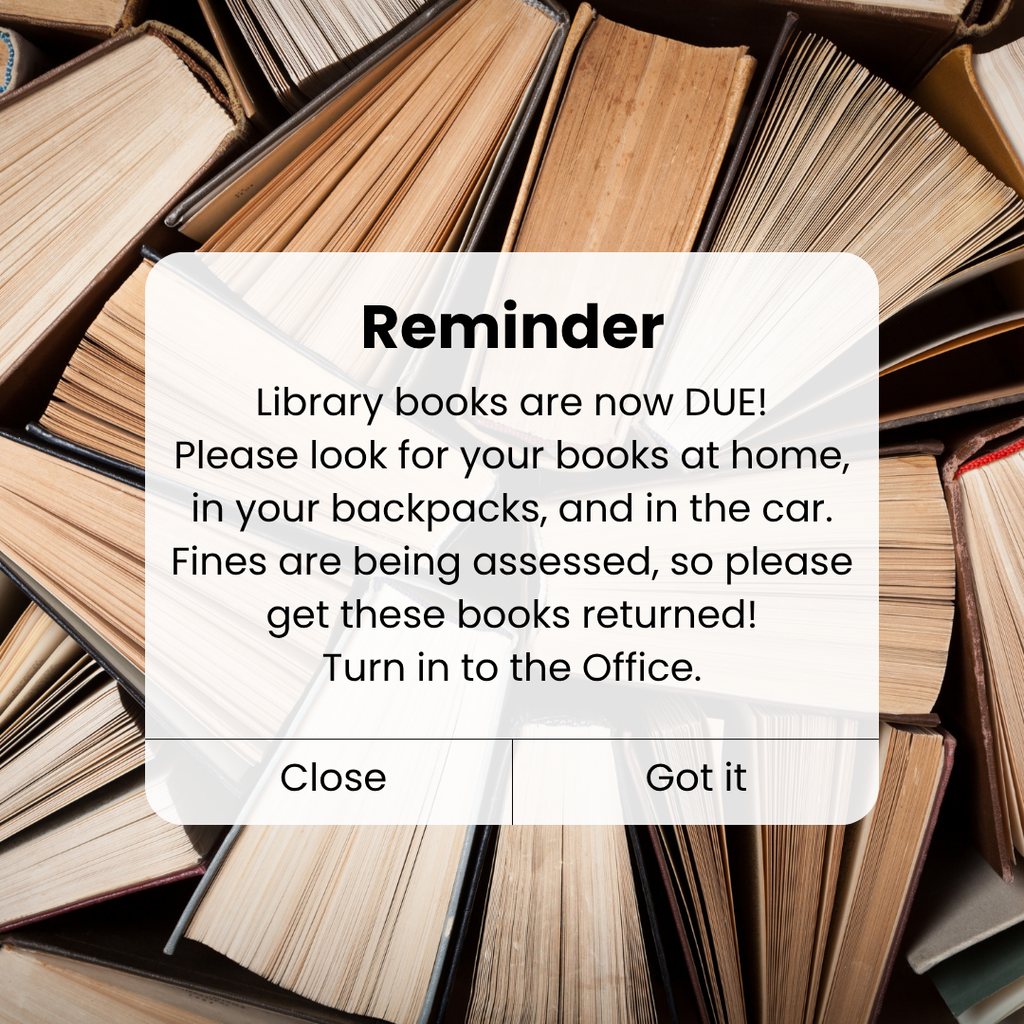 Library Books Due