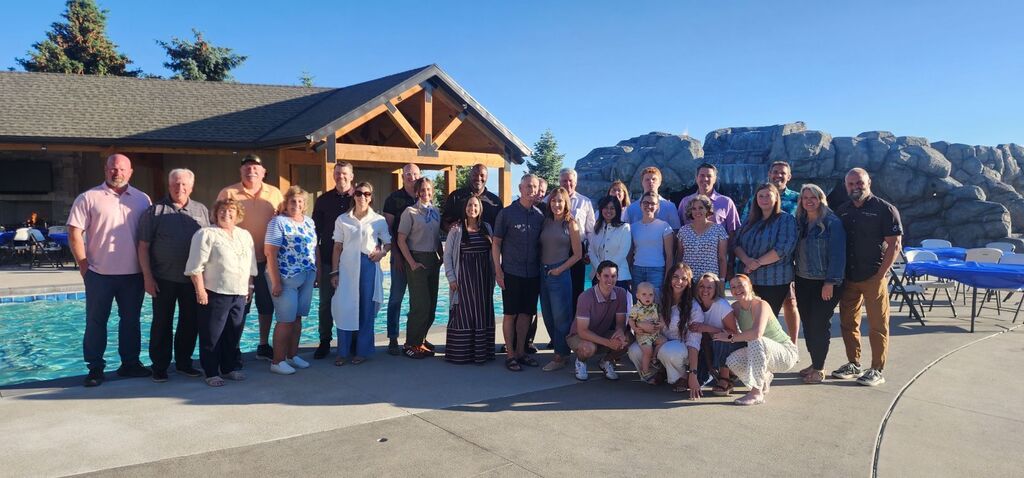 foundation board members at end of year party