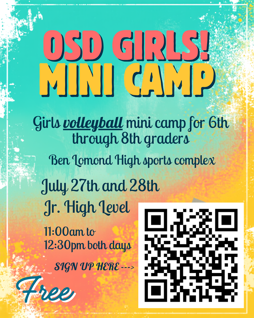 Girls Volleyball Camp for ALL 6-8th graders!