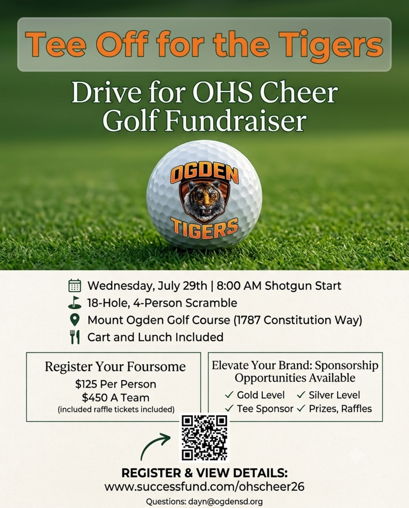 2026 Ogden High School Cheerleading Golf Tournament Fundraiser