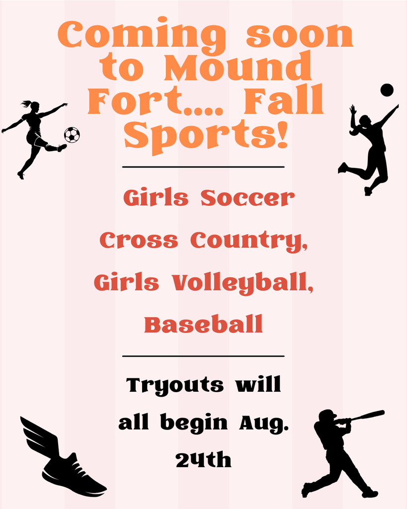Tryouts for Fall Sports at MFJH flier