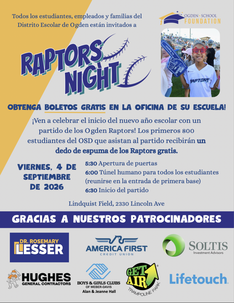 Raptors Night Flyer (spanish)