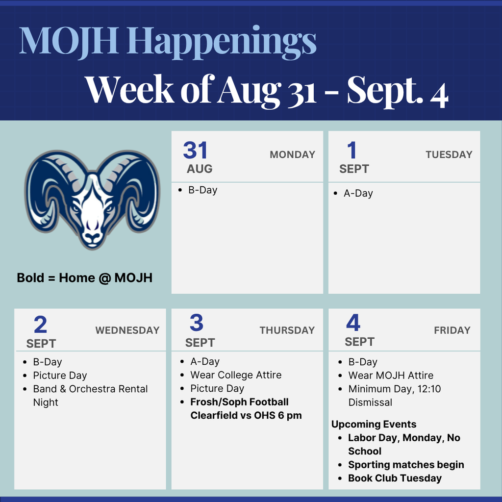Weekly Happening 8.31-9.4