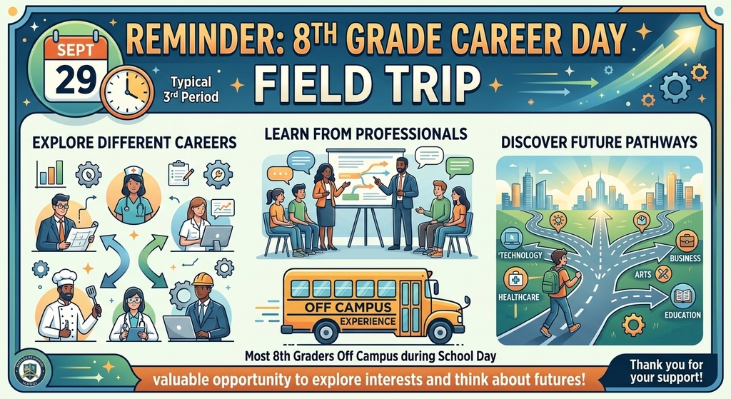 8th Grade Career Day Field Trip