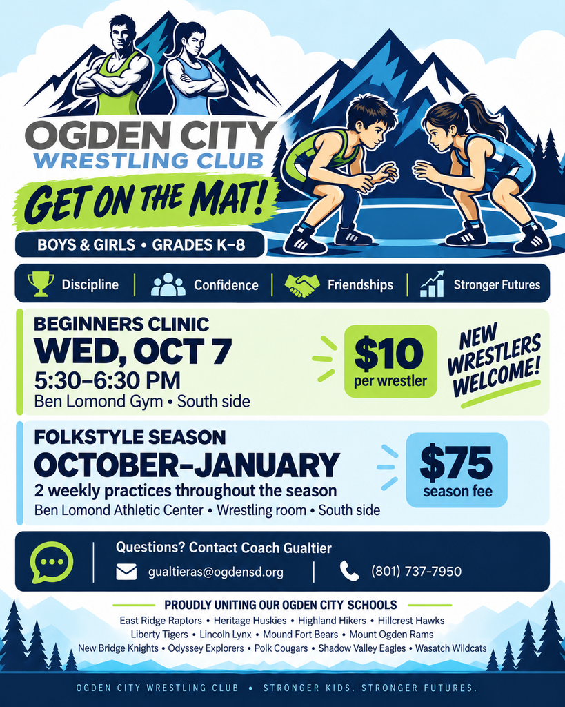 Ogden City Wrestling Club Flyer