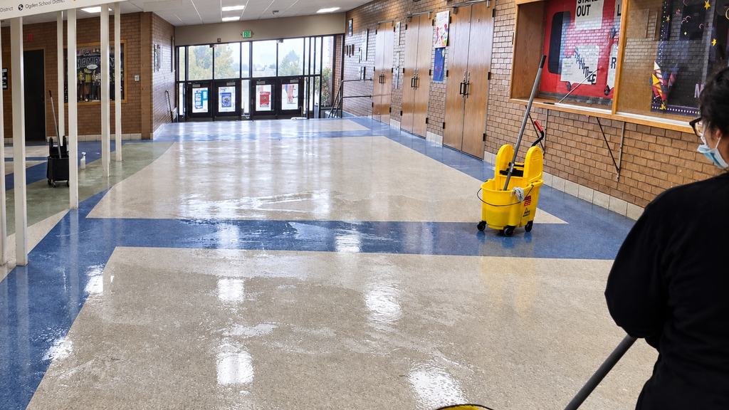 Custodian at work