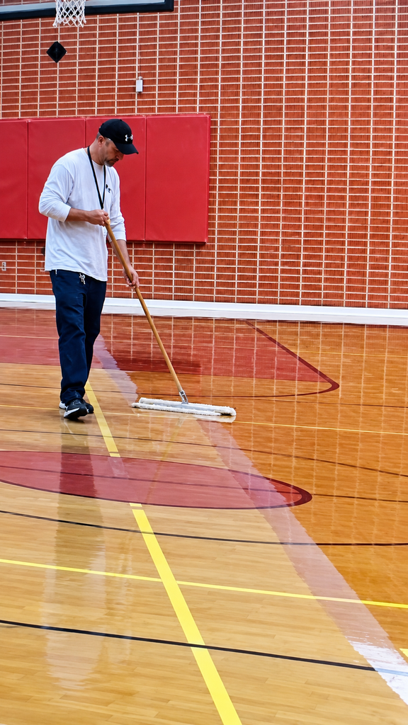 Custodian at work