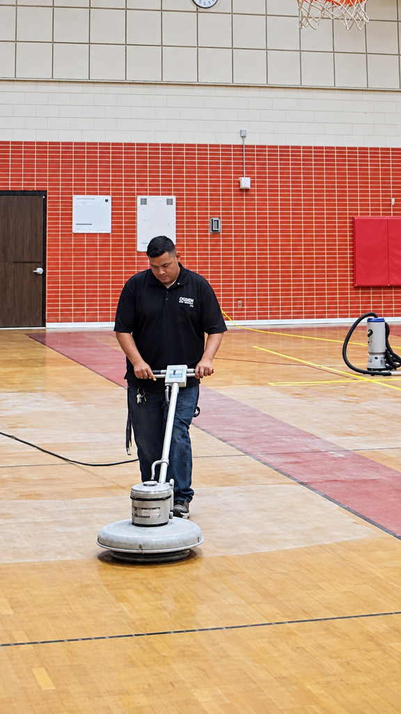Custodian at work