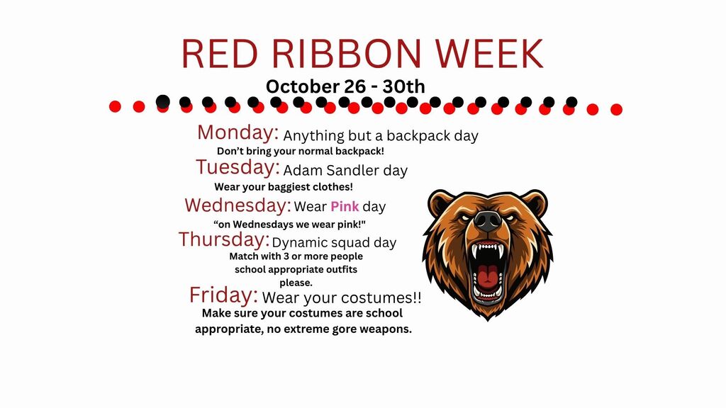Red Ribbon Week days