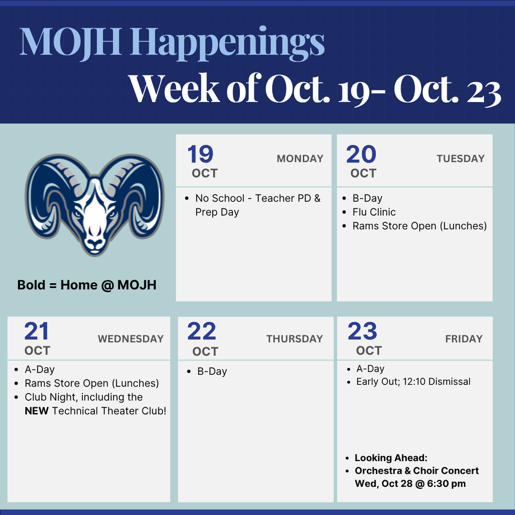 Weekly Happenings 10/19-10/23