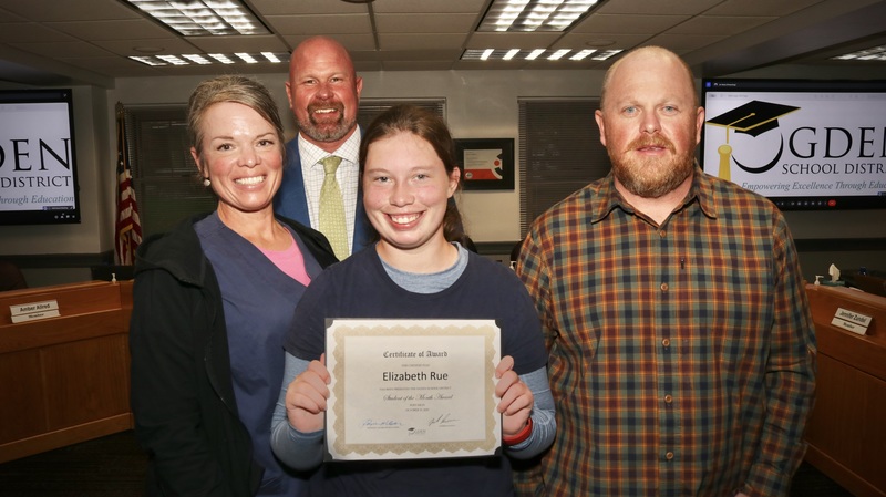Elizabeth Rue - Student of the Month