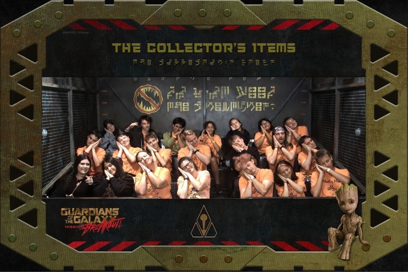 Disney ride photo of Band mates