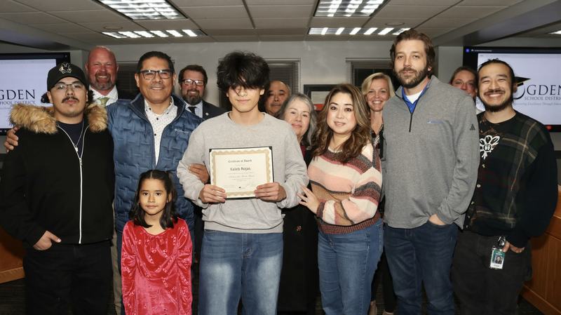 Kaleb Rojas Student of the Month