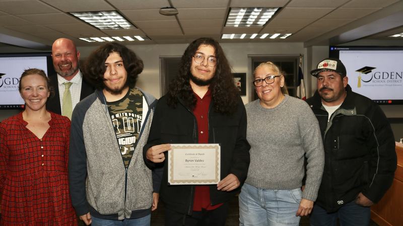 Byron Valdez - Student of the Month