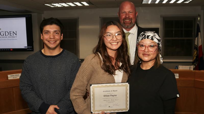 Khloe Payne - Student of the Month