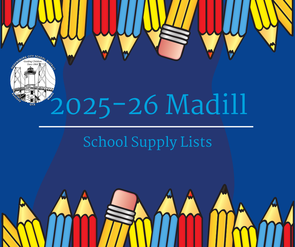 Graphic for 2025-26 Madill Elementary School Supply Lists