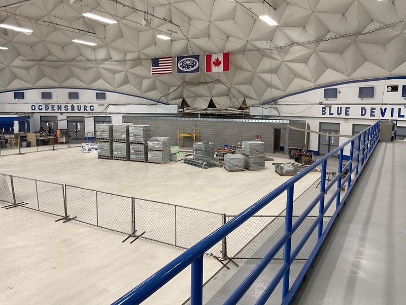 Photo of the new bathrooms at the Dome.