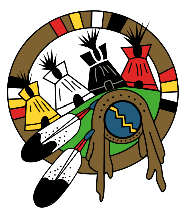 OLCSD Logo medicine wheel with 4 tipis