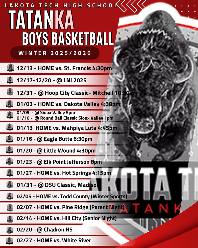 Boys Basketball 2025/2026 Schedule