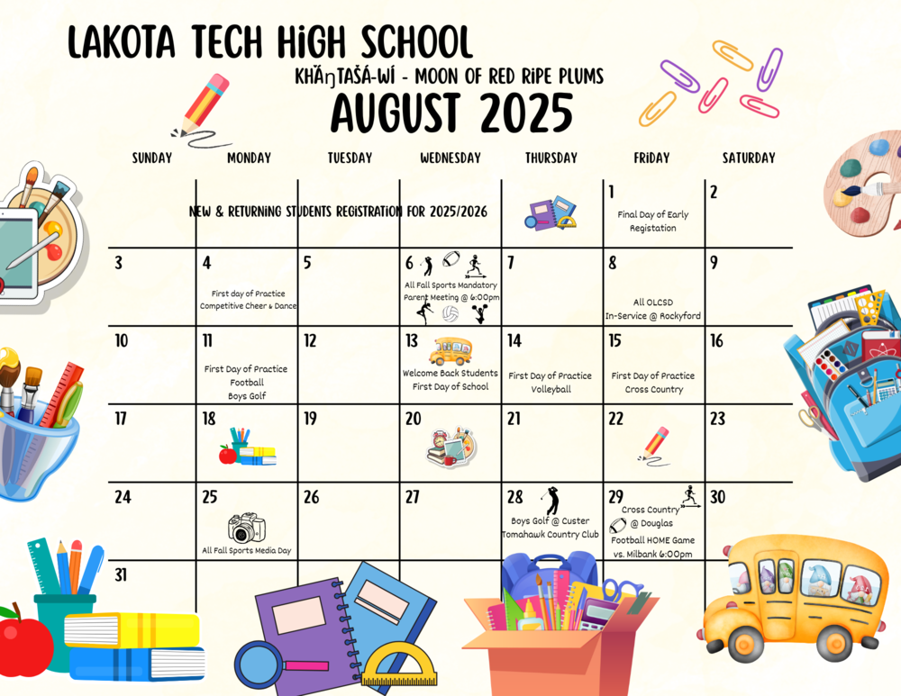 August 2025 Calendar