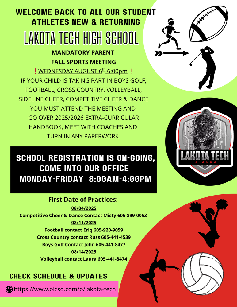Fall Sports Mandatory Parent/Guardian Meeting