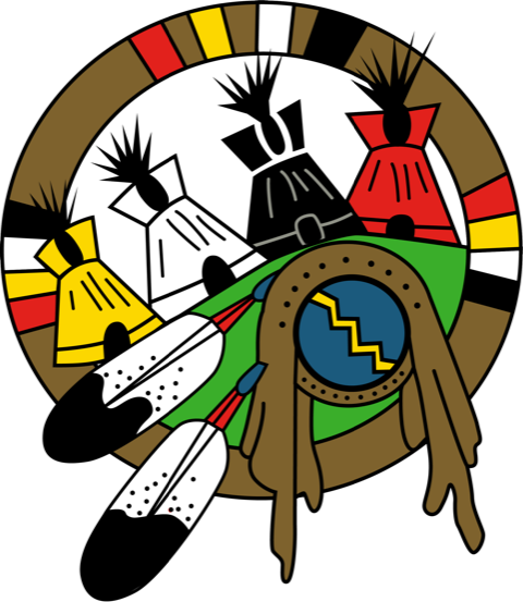 OLCSD Logo - 4 tipis in a medicine wheel