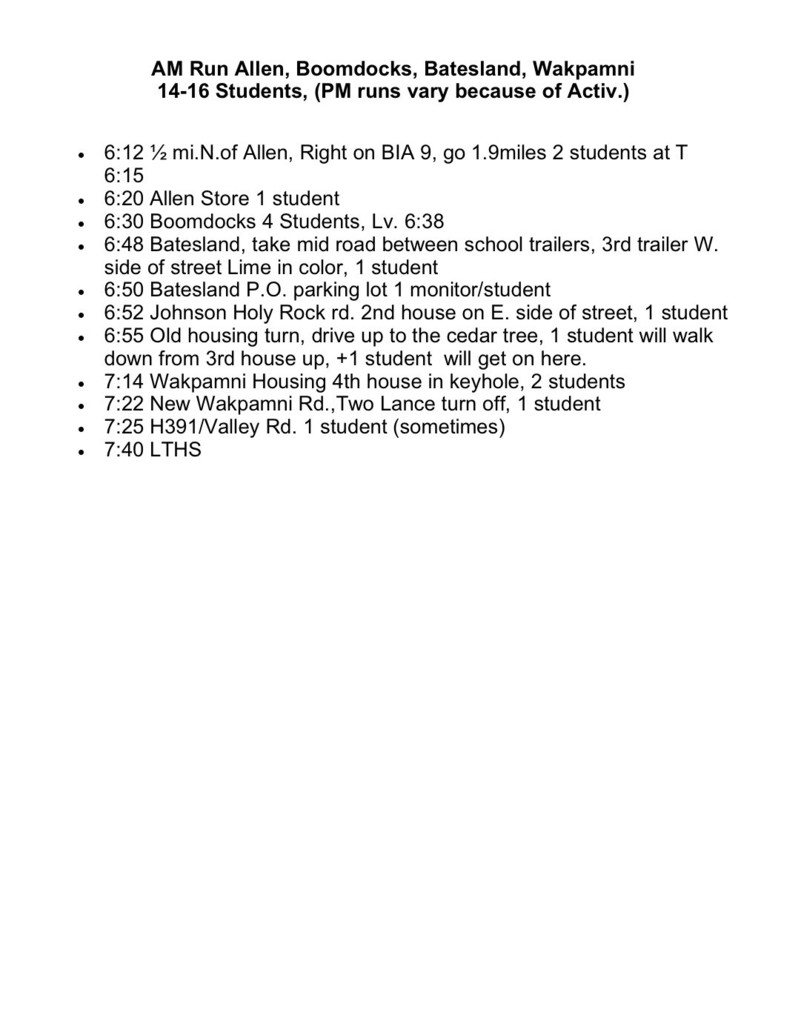 Bus Routes
