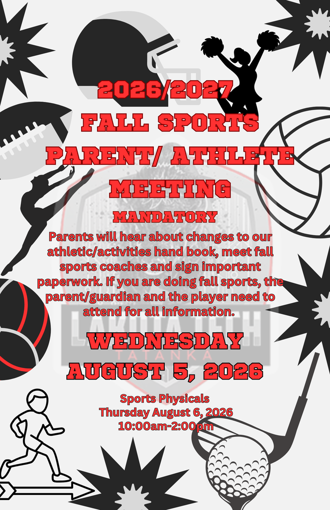 2026/2027 Fall Sports Parent/Athlete Meeting 