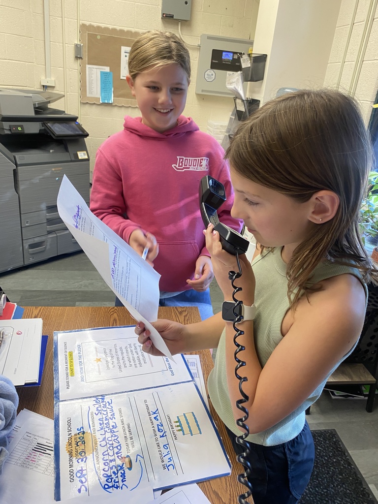 Announcements at Lincoln School