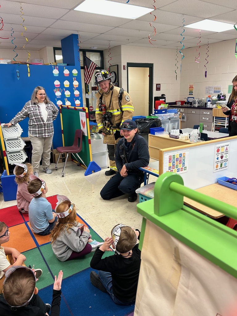 Preschool with the Fire Dept.