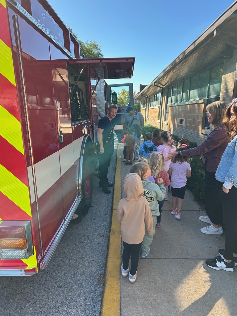 Preschool with the Fire Dept.