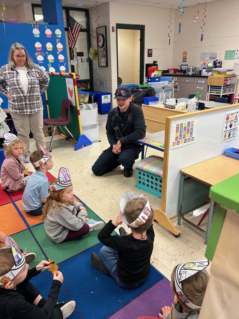 Preschool with the Fire Dept.