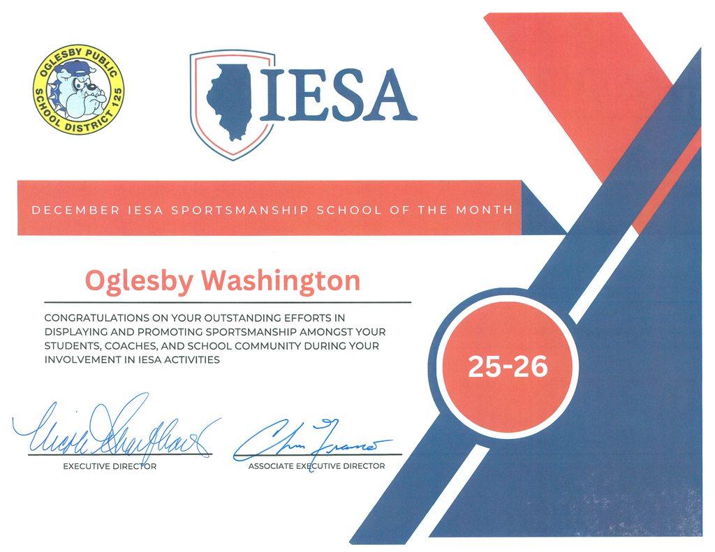 IESA Sportsmanship School of the Month