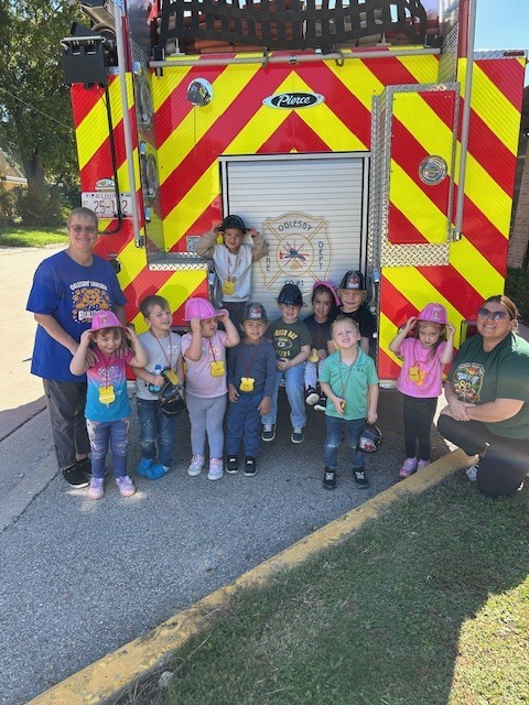 Fire Dept. visit with preschool