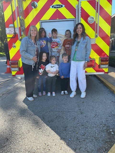 Fire Dept. visit with preschool