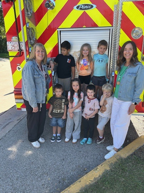 Fire Dept. visit with preschool