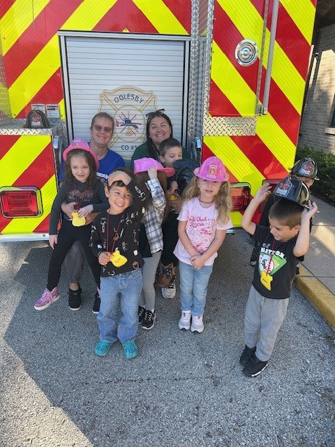 Fire Dept. visit with preschool