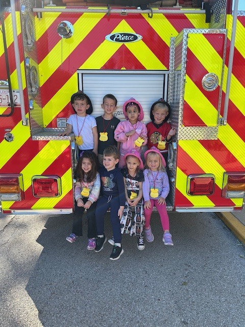 Fire Dept. visit with preschool