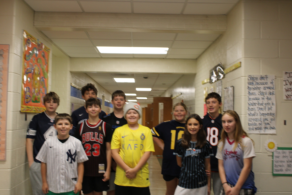 Sports Jersey Day at Washington