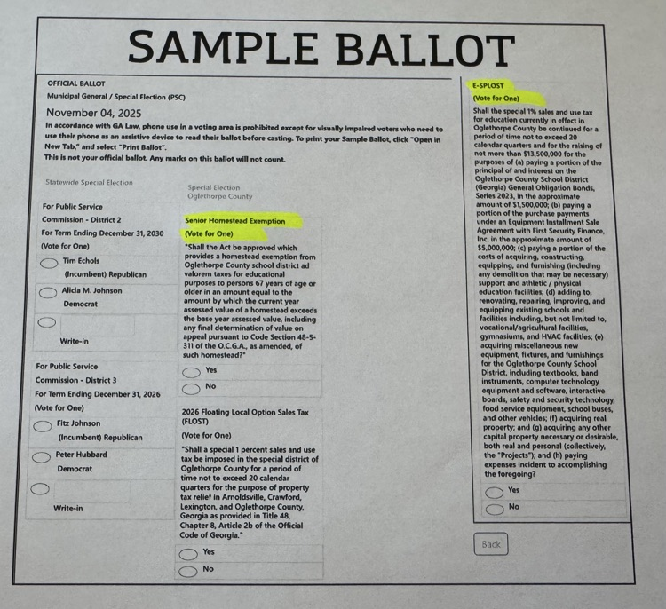 Sample Ballot