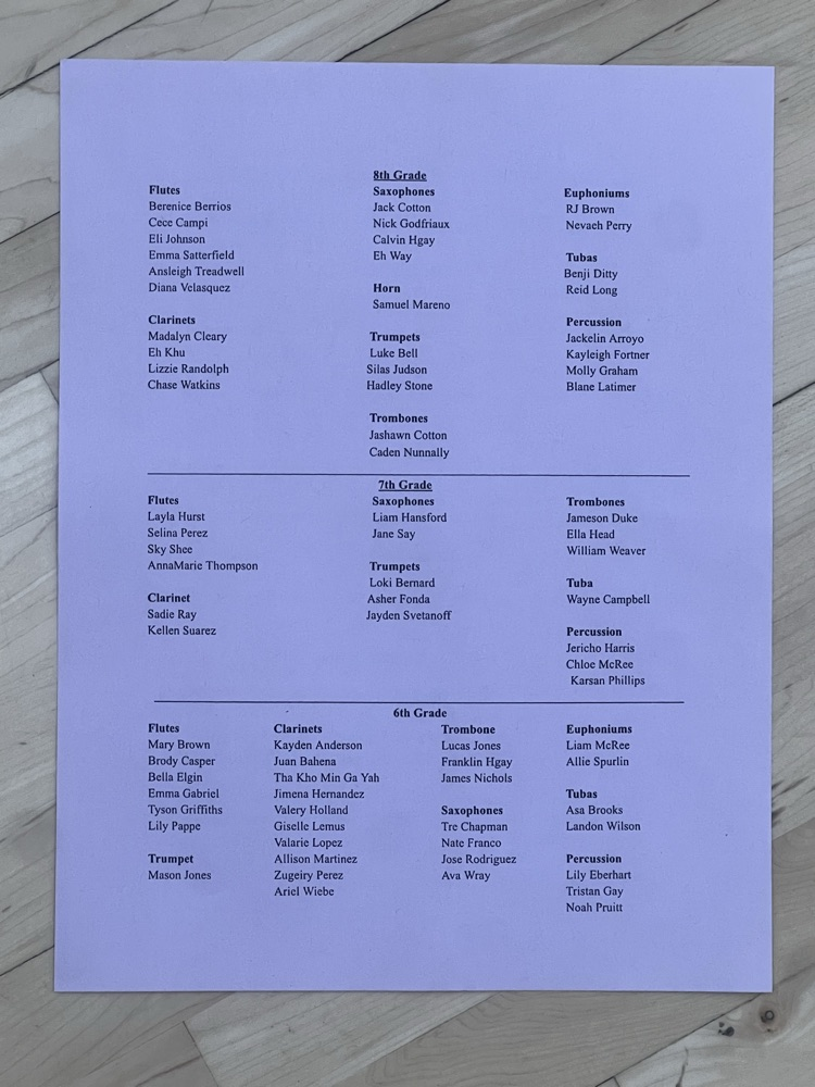 Spring Band Concert