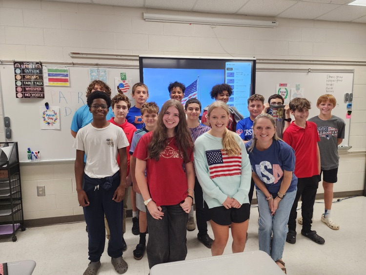 Mrs. Wilburn’s Social Studies Classes learned about 9/11.