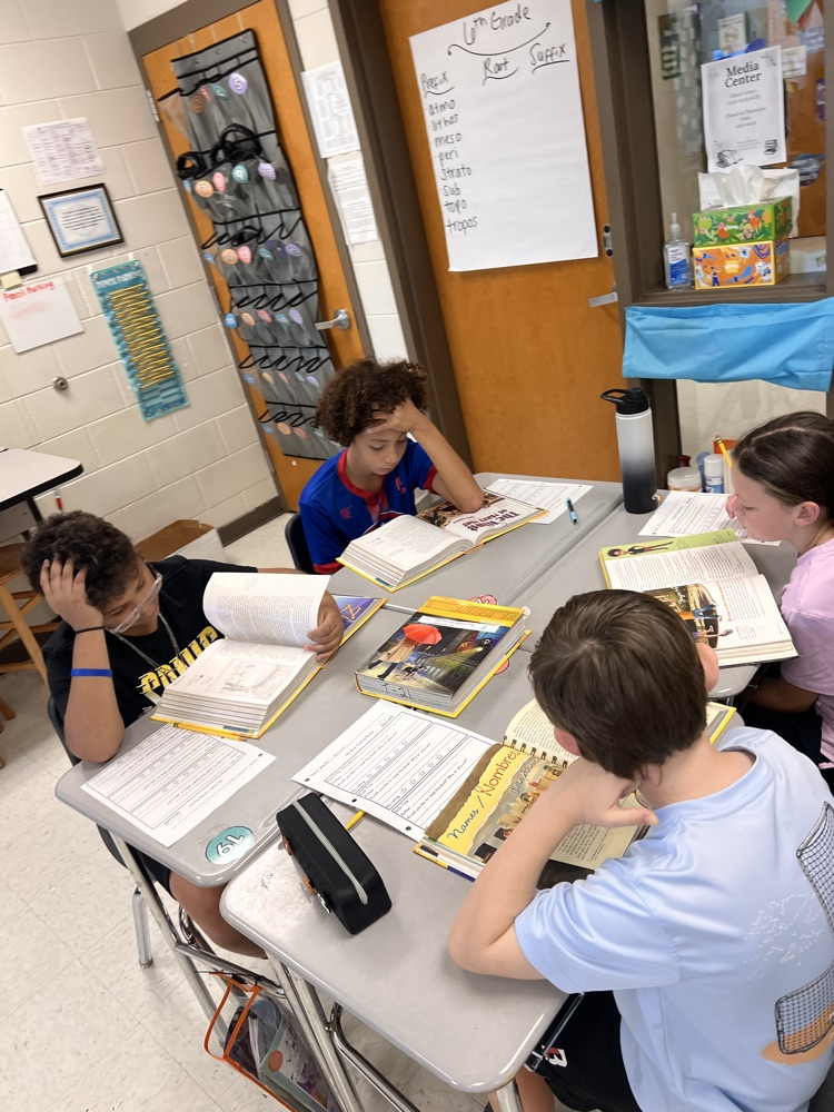 Mrs. Higginbotham’s “book tasting”
