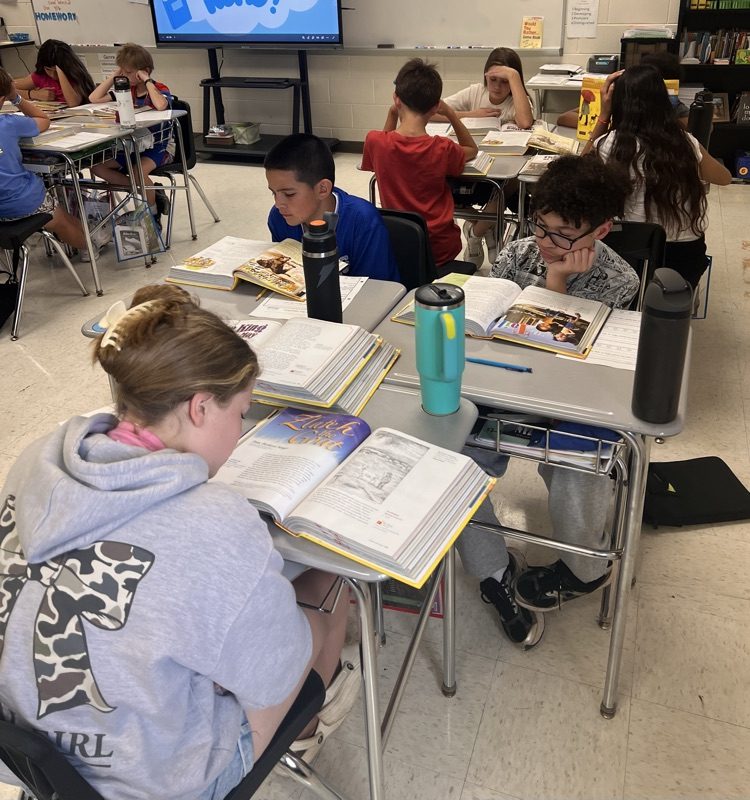 Mrs. Higginbotham’s “book tasting”