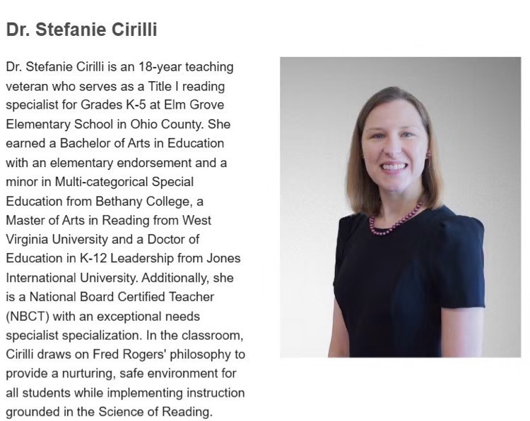 teacher being highlighted for honor