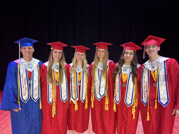 WPHS Student Council in full graduation gear 