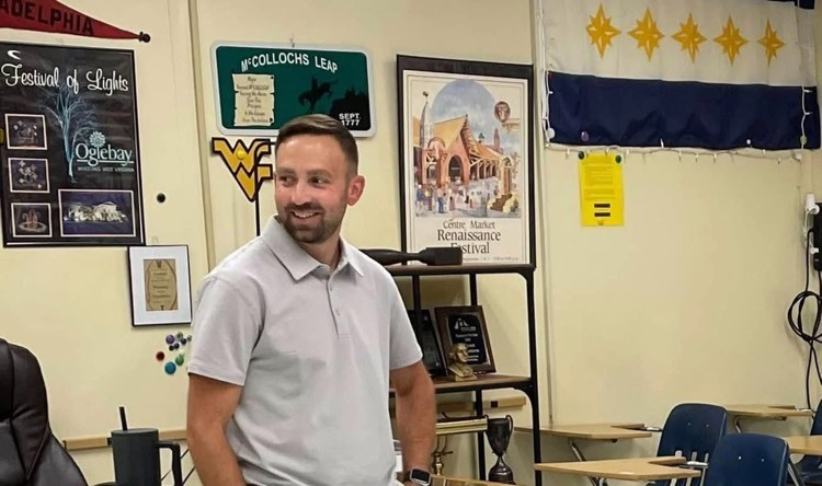 teacher posing 