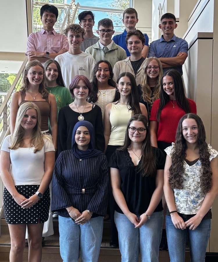 students posing and smiling